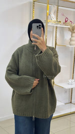 Cardigan à fermeture
