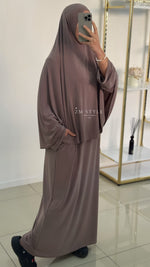 Ensemble khimar jersey premium