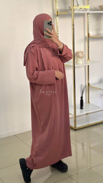 Abaya voile intégré