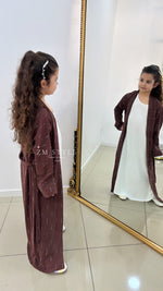 Ensemble Kimono Fille avec Sous-robe Blanche