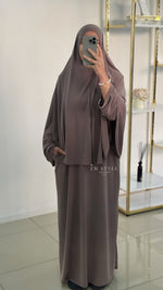 Ensemble khimar jersey premium