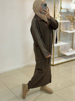 Robe manches rayures