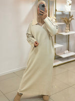 Robe manches rayures