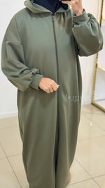 Longue veste avec fermeture