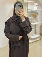 Abaya voile intégré
