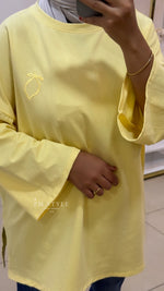 T-shirt manche longue citron