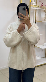 Cardigan à fermeture