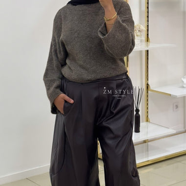 Pantalon simili cuir