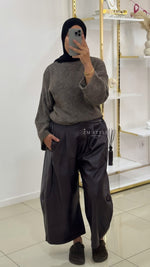 Pantalon simili cuir