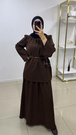 Ensemble jupe avec ceinture