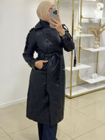 Manteau simili cuir
