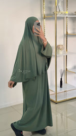 Ensemble khimar jersey premium