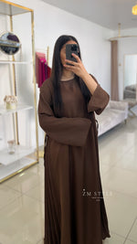 Robe plissé à noeud