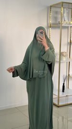 Ensemble khimar jersey premium