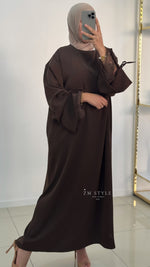 Abaya manches en dentelle