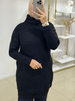 Pull col roulé en maille