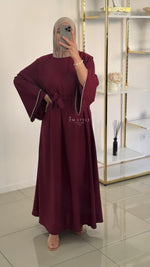 Robe manche à strass