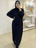 Abaya voile intégré