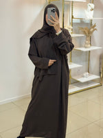 Abaya voile intégré