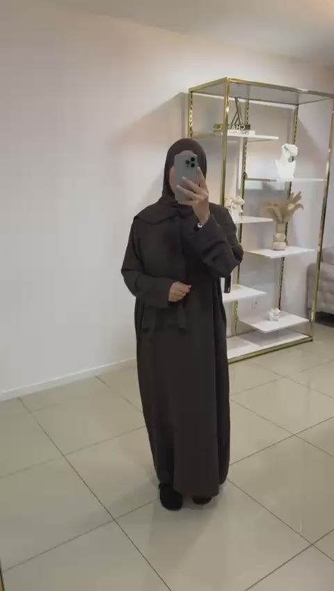 Abaya voile intégré